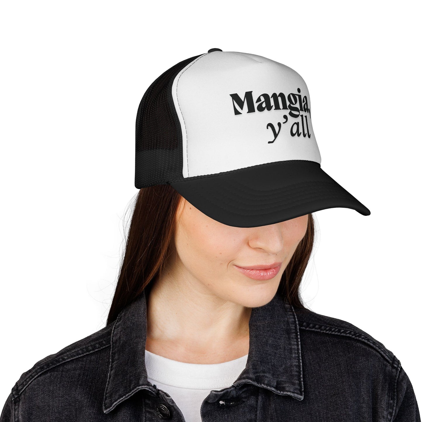 Trucker Cap with 'Mangia, Y'all!