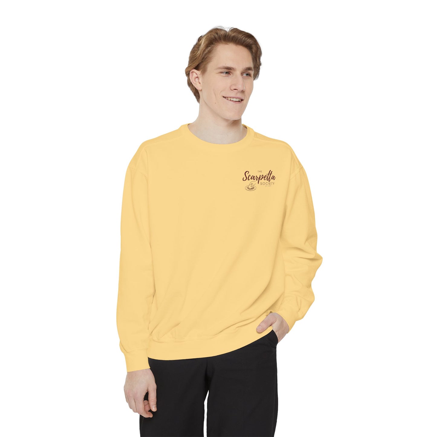 Scarpetta Society- Crewneck Sweatshirt for Casual Wear, Gift for Friends, Comfortable Unisex Sweatshirt