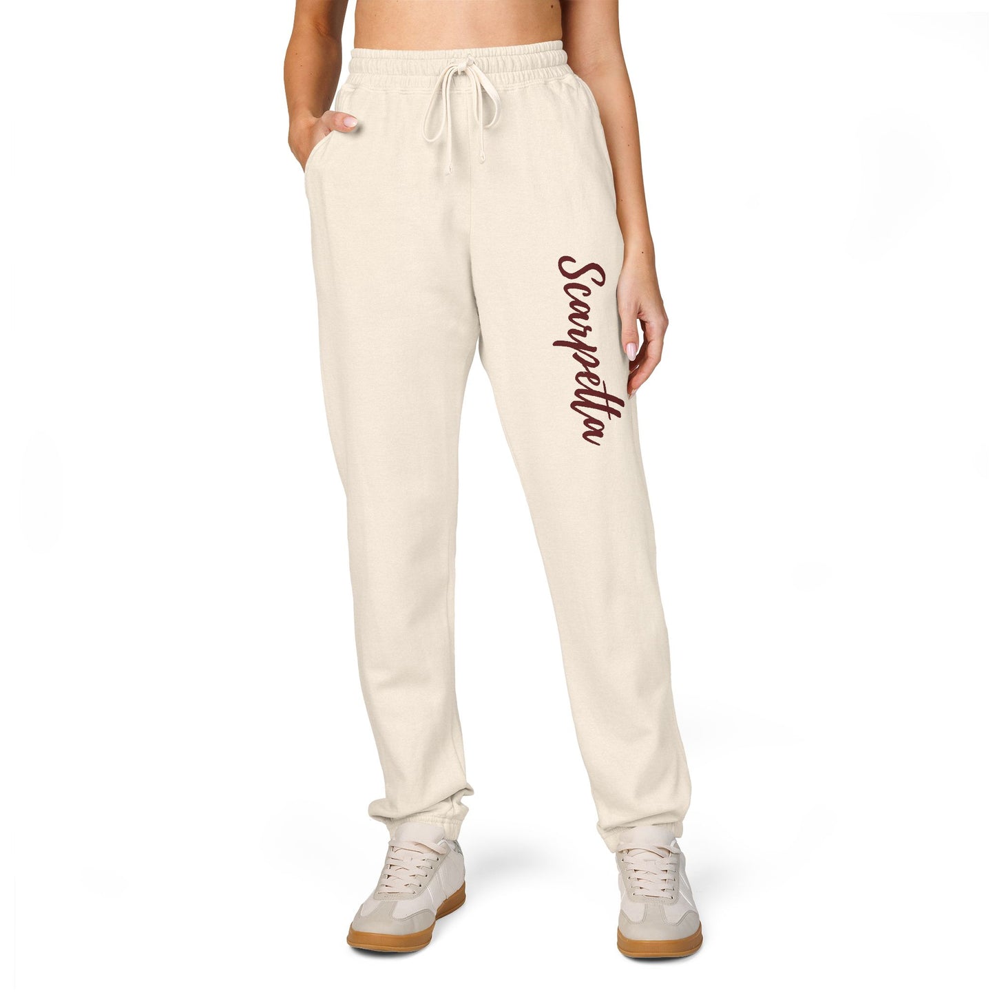 Scarpetta- Unisex Garment-Dyed Fleece Sweatpants - Cozy Leisurewear for Relaxation, Perfect for Lounging, Weekend Vibes, Gift Idea for All