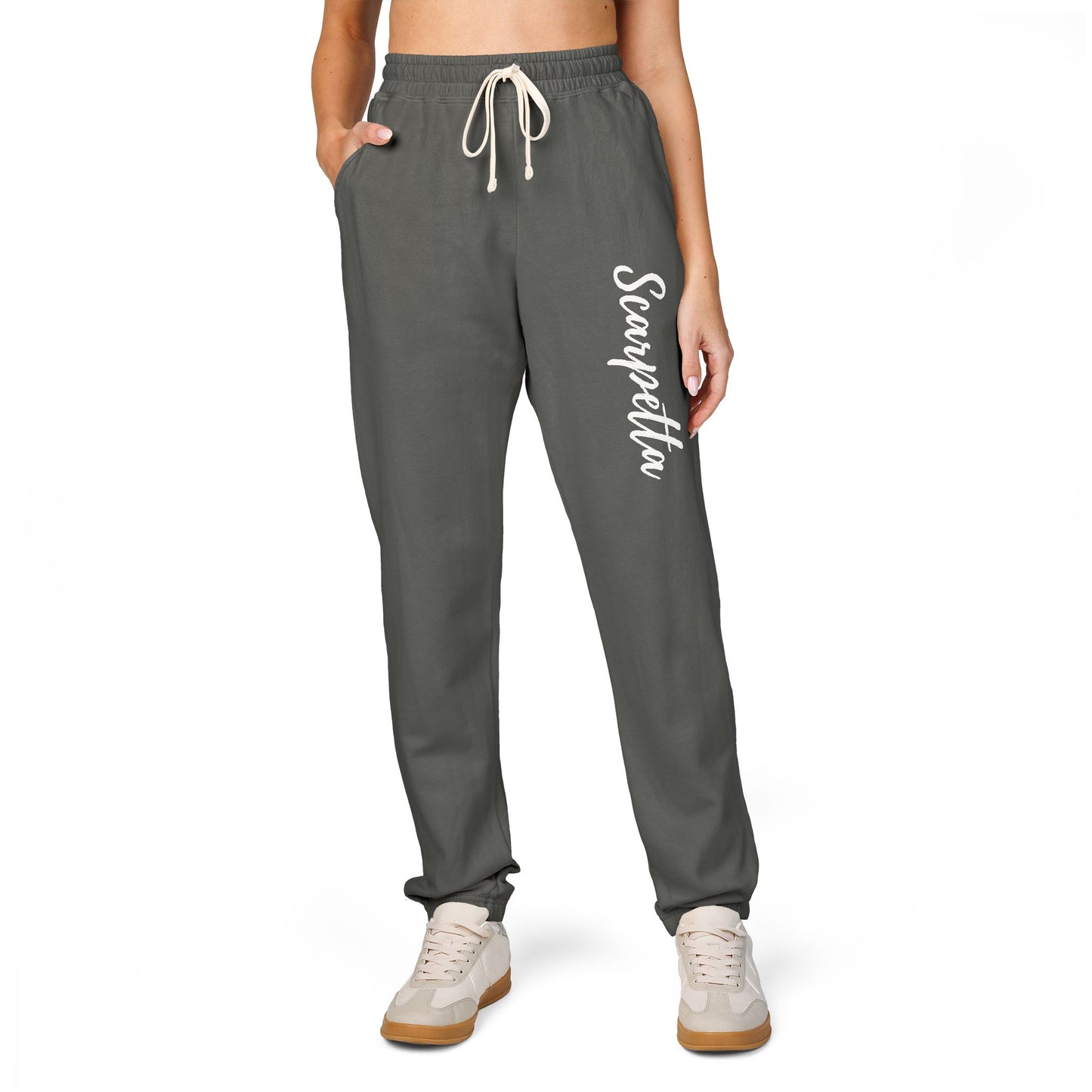 Scarpetta- Unisex Garment-Dyed Fleece Sweatpants - Cozy Leisurewear for Relaxation, Perfect for Lounging, Weekend Vibes, Gift Idea for All