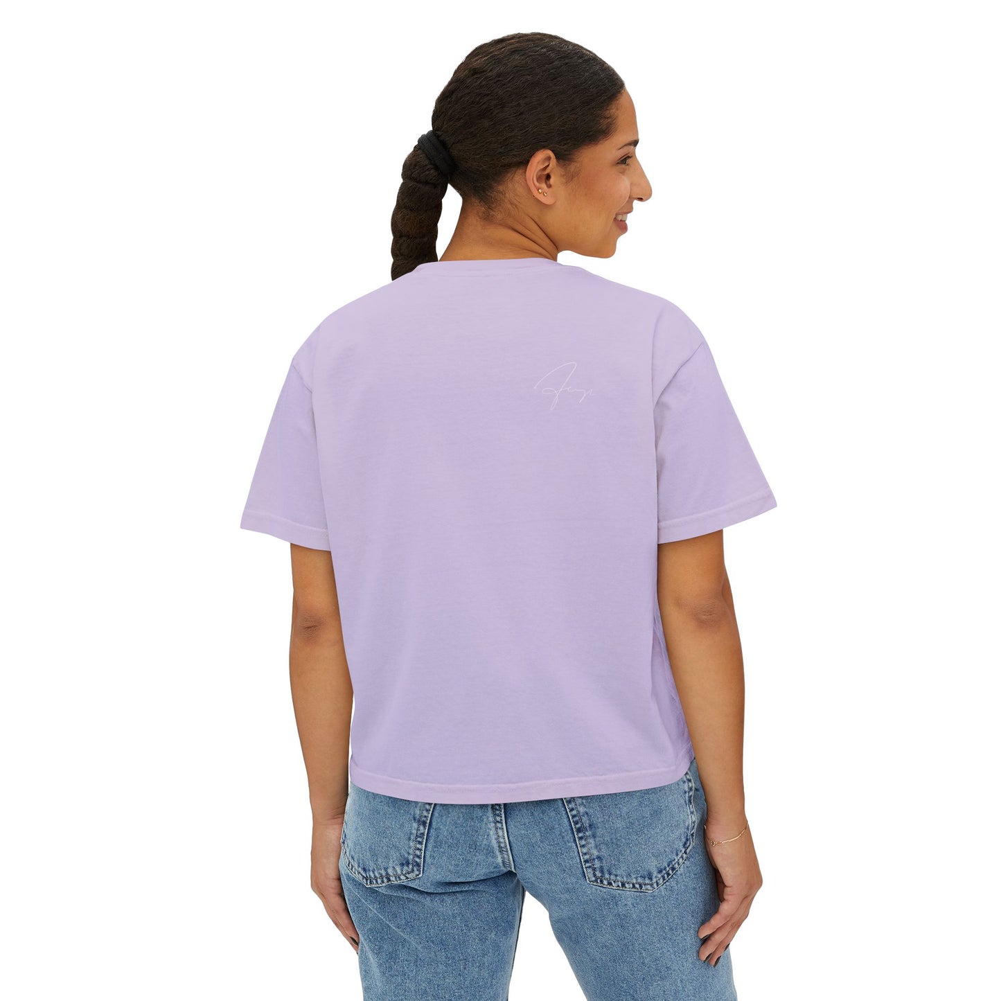 Women's Boxy Graphic Tee - Bold Statement Shirt for Casual Outfits, Perfect Gift for Friends, Funny Humor Apparel, Summer Style, [...]