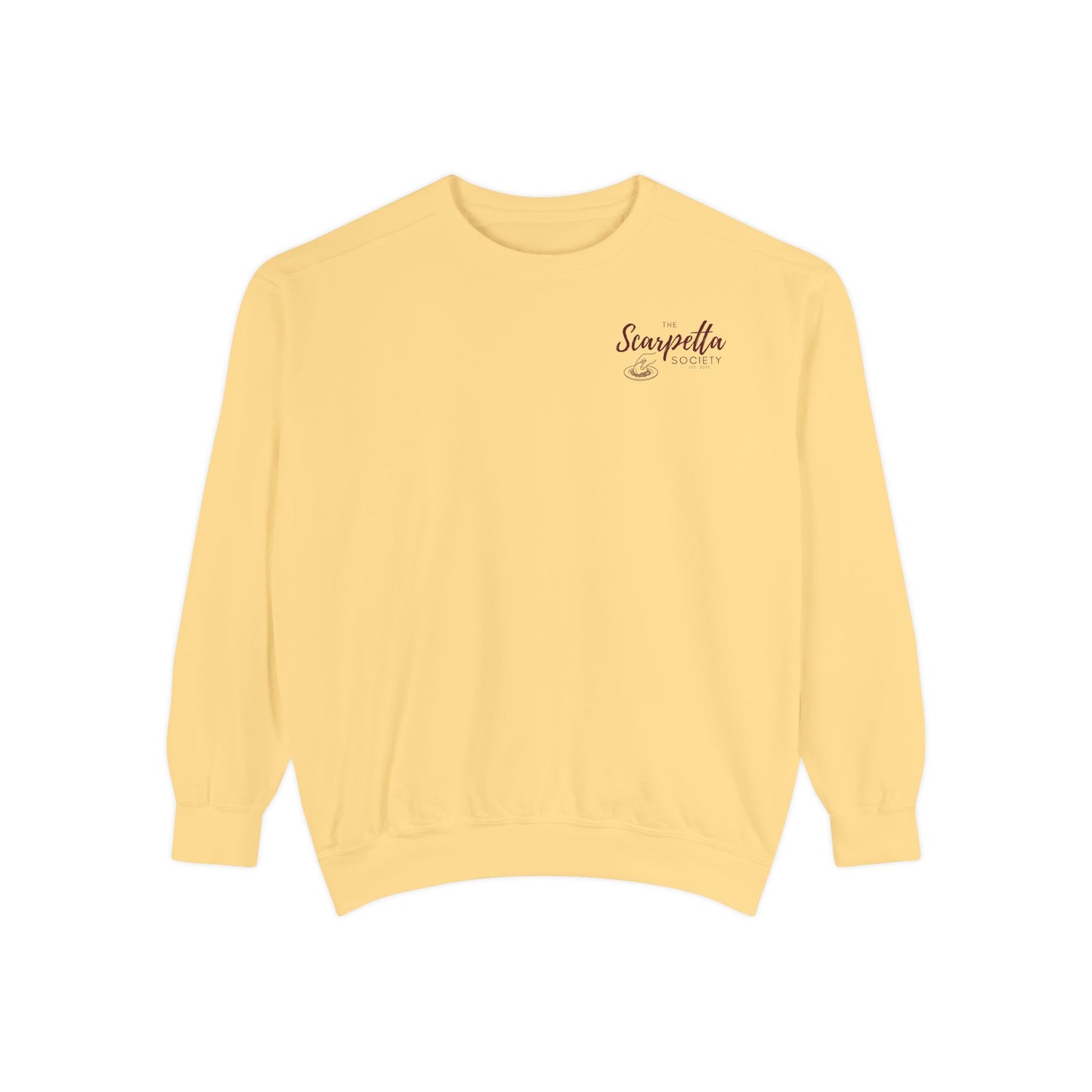 Scarpetta Society- Crewneck Sweatshirt for Casual Wear, Gift for Friends, Comfortable Unisex Sweatshirt