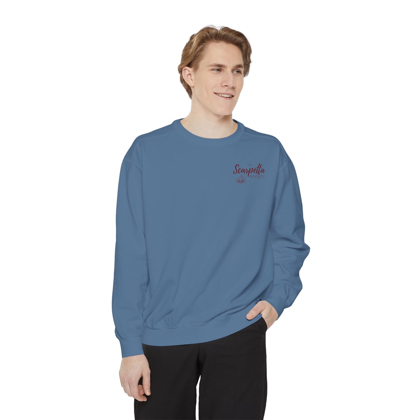 Scarpetta Society- Crewneck Sweatshirt for Casual Wear, Gift for Friends, Comfortable Unisex Sweatshirt