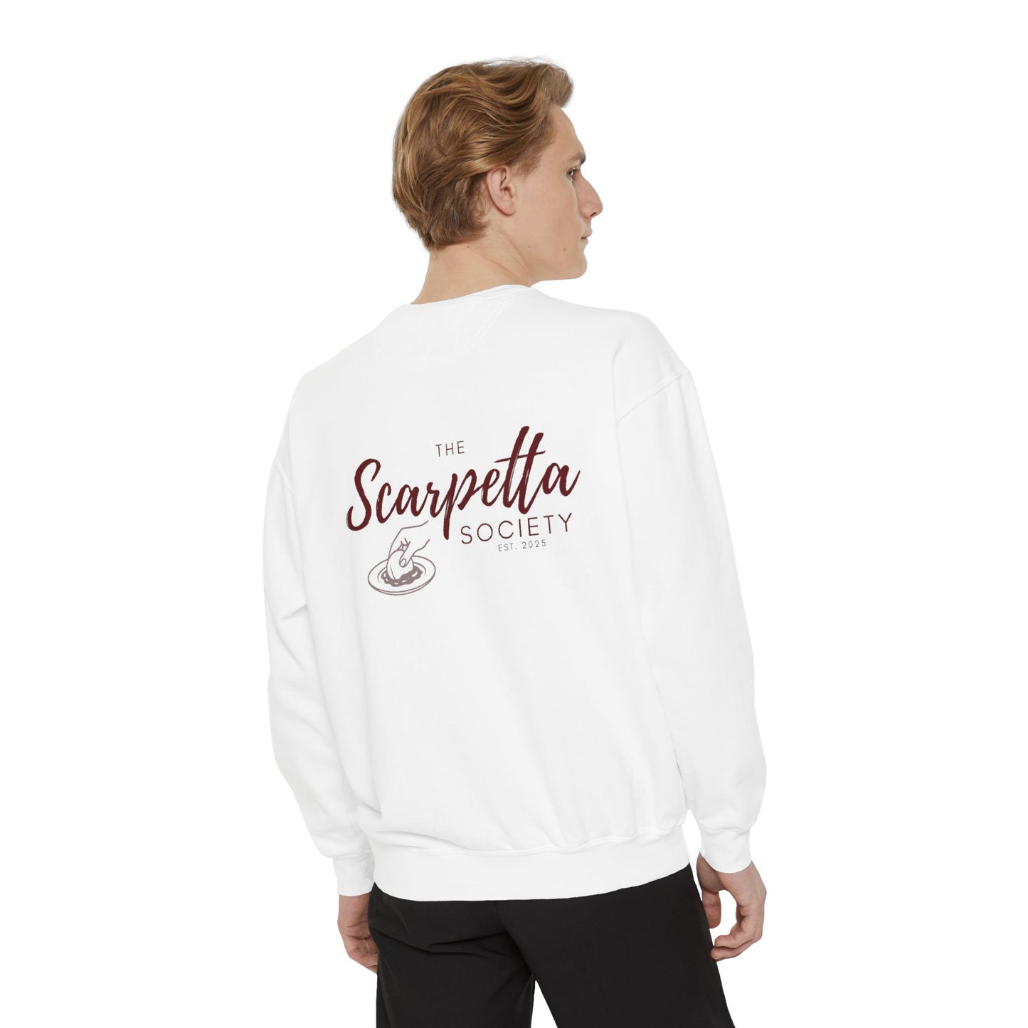 Scarpetta Society- Crewneck Sweatshirt for Casual Wear, Gift for Friends, Comfortable Unisex Sweatshirt