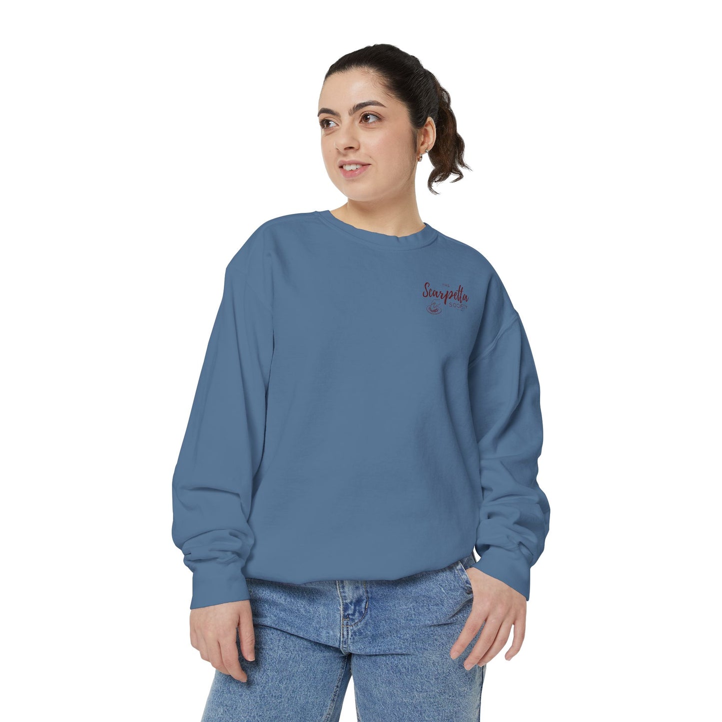 Scarpetta Society- Crewneck Sweatshirt for Casual Wear, Gift for Friends, Comfortable Unisex Sweatshirt