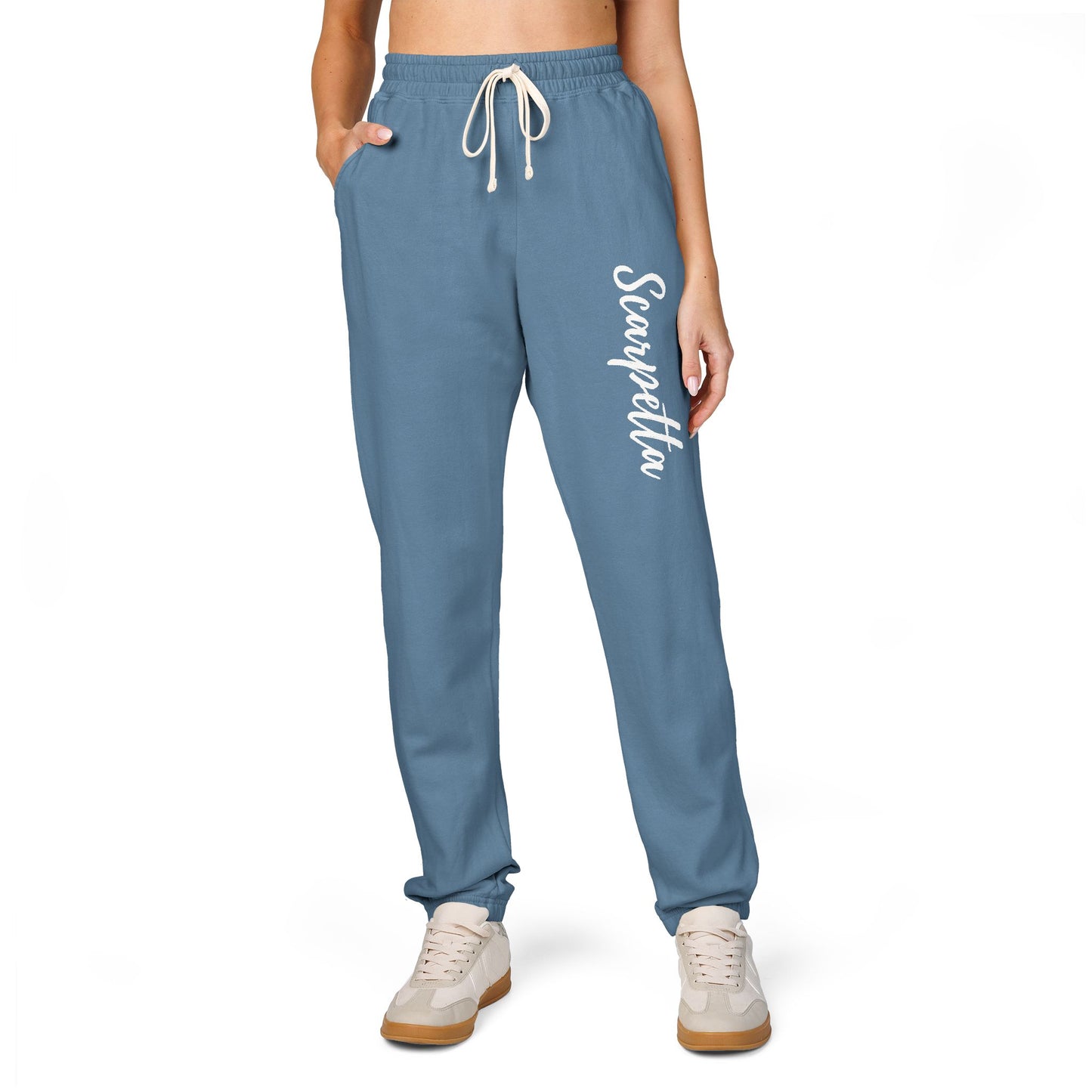 Scarpetta- Unisex Garment-Dyed Fleece Sweatpants - Cozy Leisurewear for Relaxation, Perfect for Lounging, Weekend Vibes, Gift Idea for All
