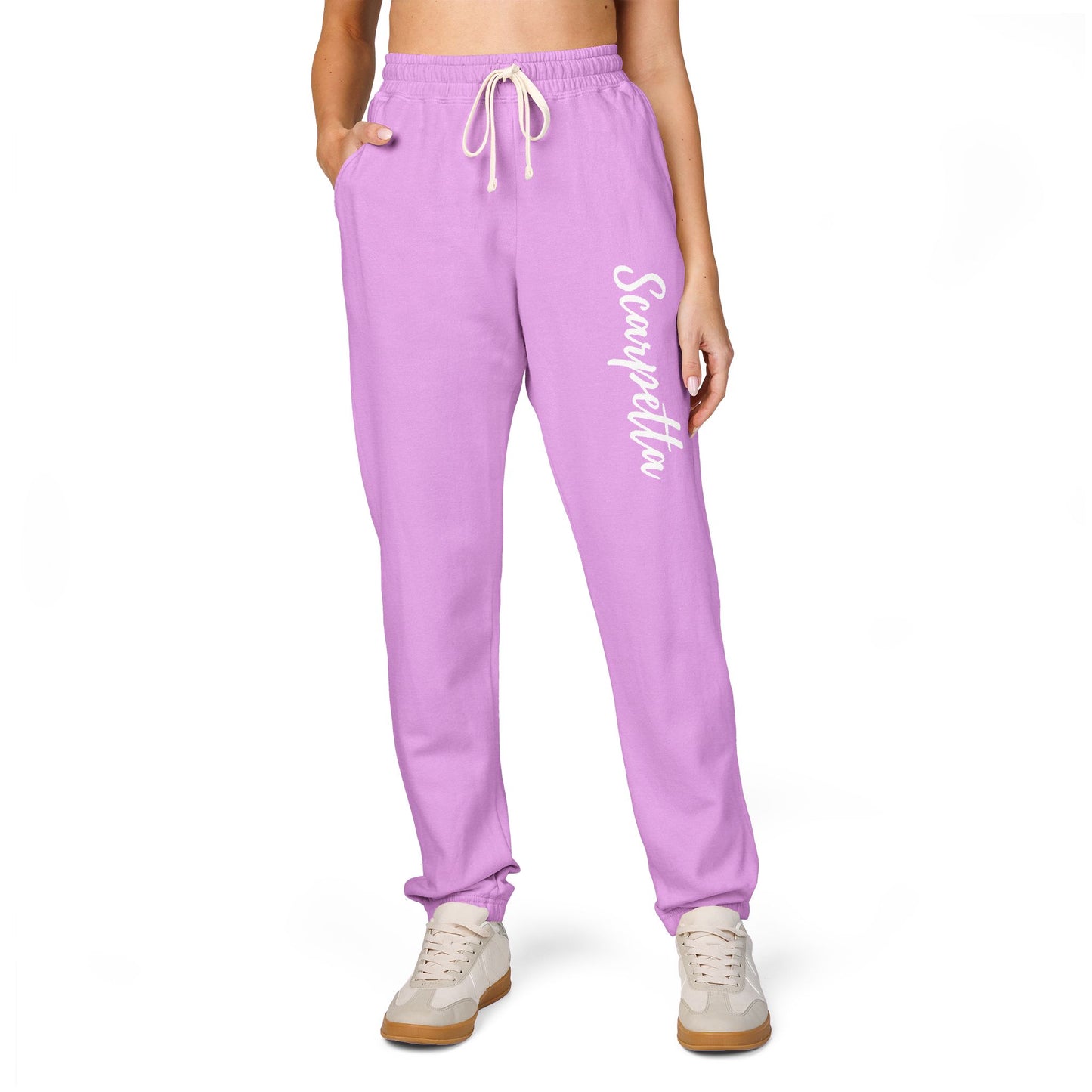 Scarpetta- Unisex Garment-Dyed Fleece Sweatpants - Cozy Leisurewear for Relaxation, Perfect for Lounging, Weekend Vibes, Gift Idea for All