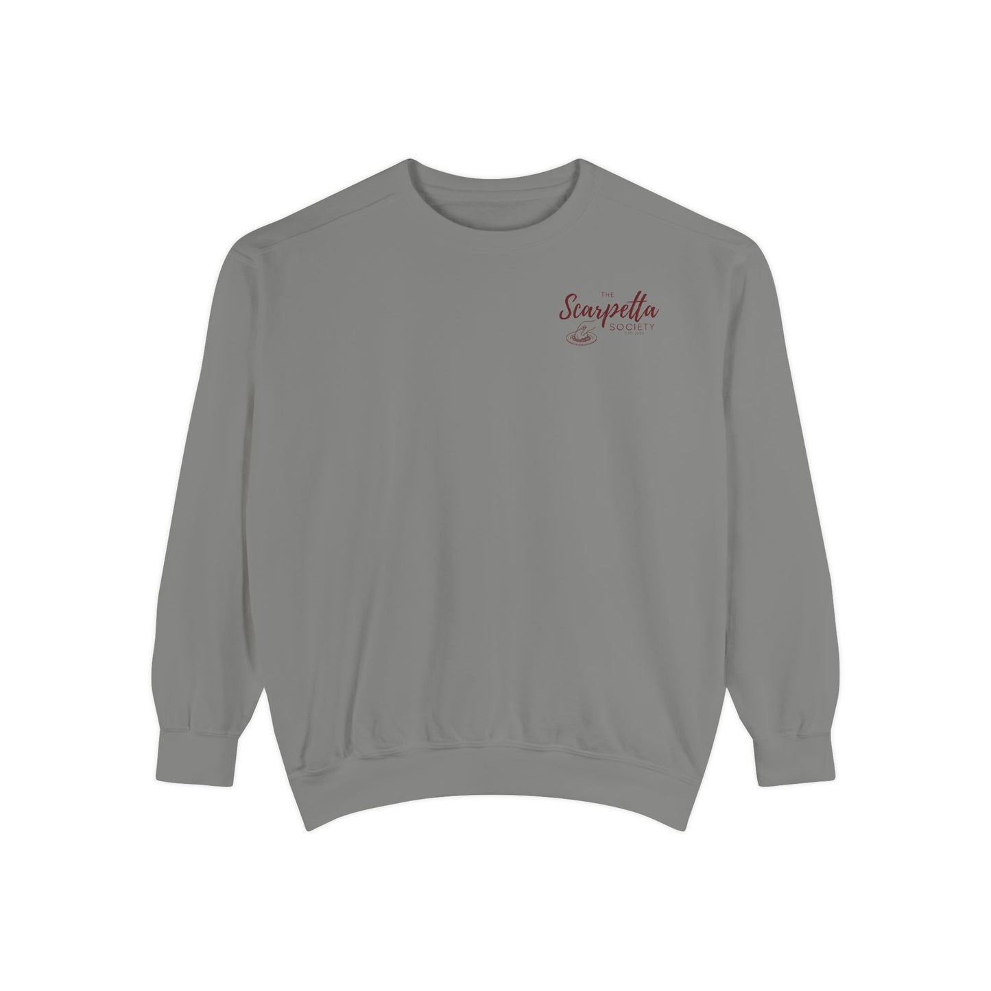Scarpetta Society- Crewneck Sweatshirt for Casual Wear, Gift for Friends, Comfortable Unisex Sweatshirt