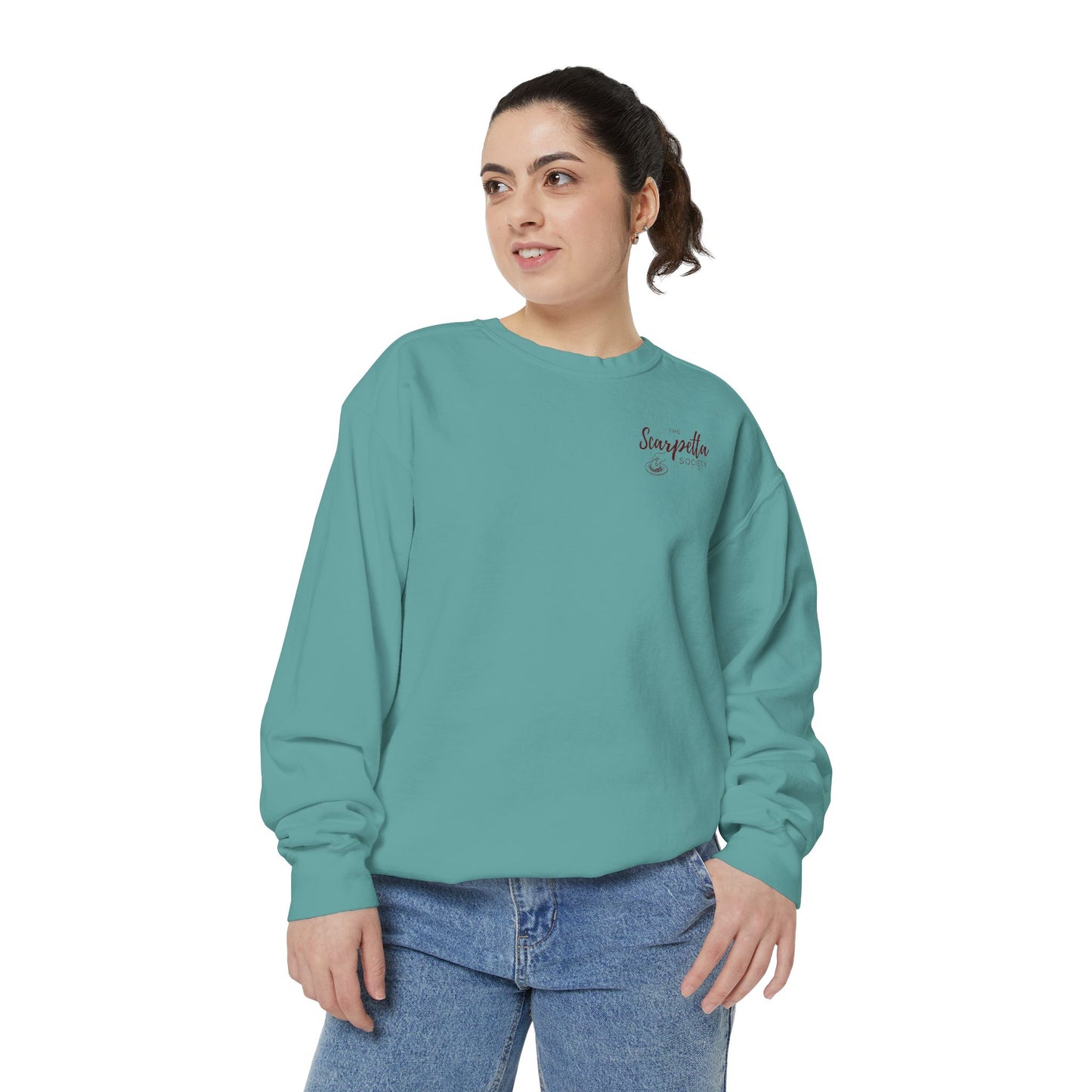 Scarpetta Society- Crewneck Sweatshirt for Casual Wear, Gift for Friends, Comfortable Unisex Sweatshirt