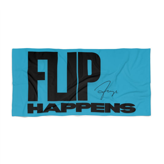 Vibrant Beach Towel - Flip Happens