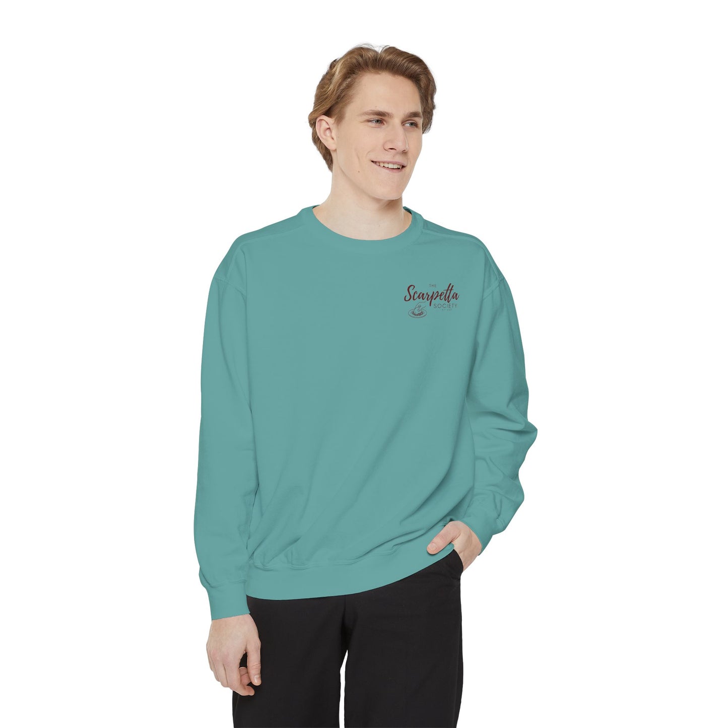 Scarpetta Society- Crewneck Sweatshirt for Casual Wear, Gift for Friends, Comfortable Unisex Sweatshirt