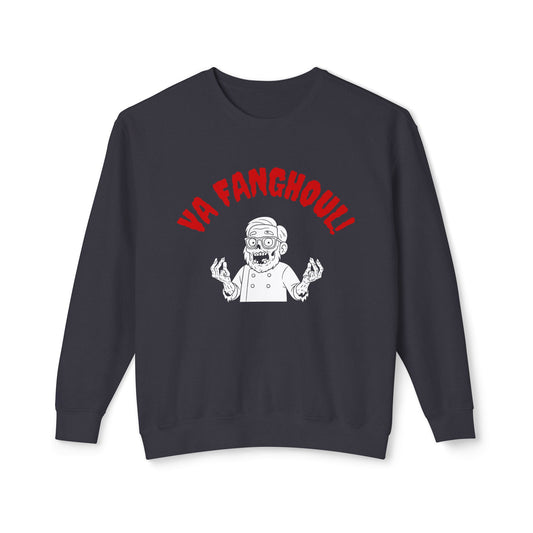 Funny Graphic Crewneck Sweatshirt for Casual Wear, Gift for Friends, Halloween Apparel, Comfortable Unisex Sweatshirt, VA FANGHOULI Design