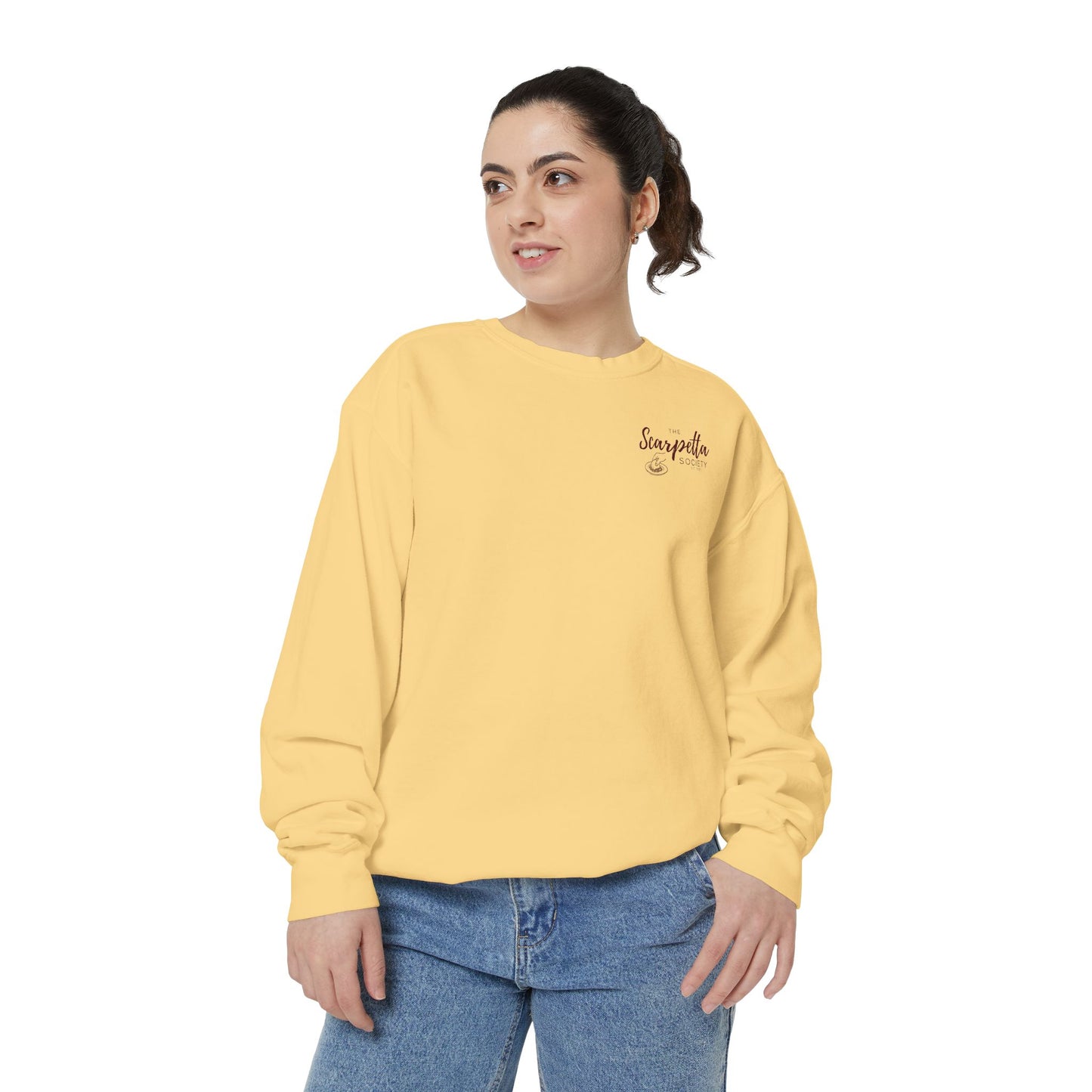 Scarpetta Society- Crewneck Sweatshirt for Casual Wear, Gift for Friends, Comfortable Unisex Sweatshirt