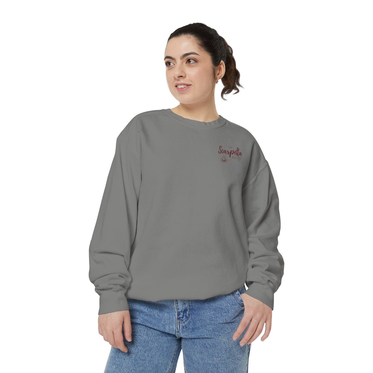 Scarpetta Society- Crewneck Sweatshirt for Casual Wear, Gift for Friends, Comfortable Unisex Sweatshirt