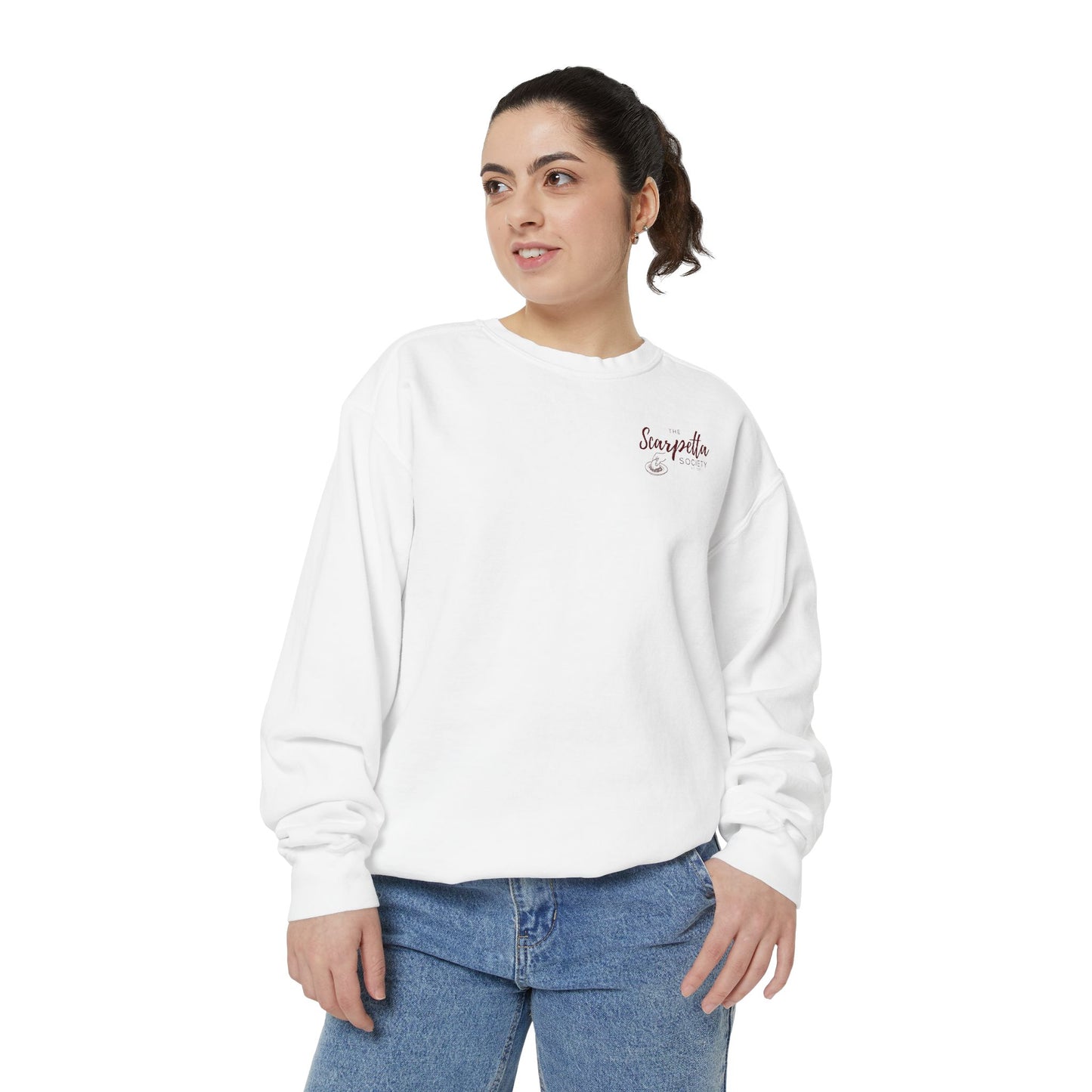 Scarpetta Society- Crewneck Sweatshirt for Casual Wear, Gift for Friends, Comfortable Unisex Sweatshirt