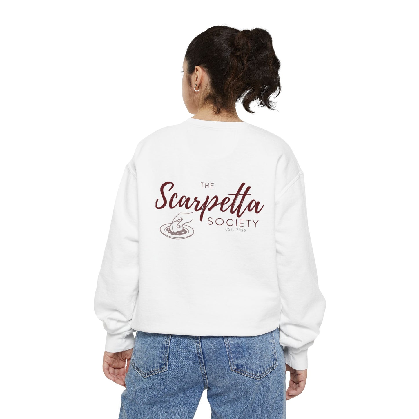 Scarpetta Society- Crewneck Sweatshirt for Casual Wear, Gift for Friends, Comfortable Unisex Sweatshirt