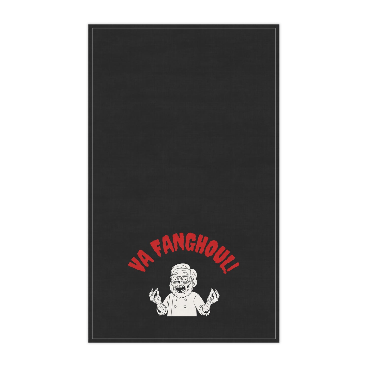 Fun Kitchen Tea Towels with 'Va Fanghouli' Design - Perfect for Cooking, Gift for Chefs, Halloween Decor, Unique Homeware, Funny Gifts